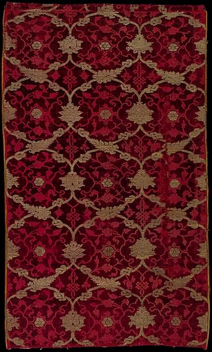 Panel of velvet