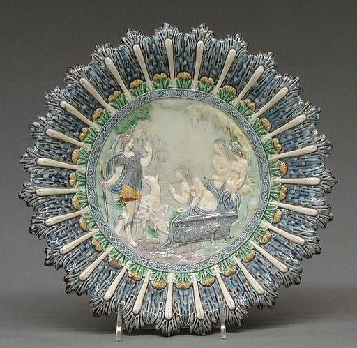 Dish with Acteon changed into a stag by Diana