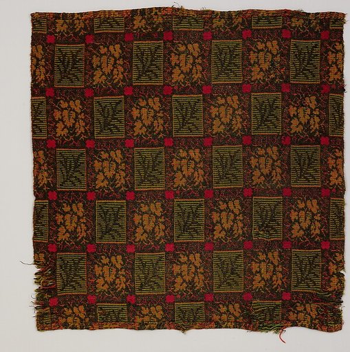 Ingrain carpet piece