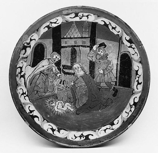 Dish with The Nativity