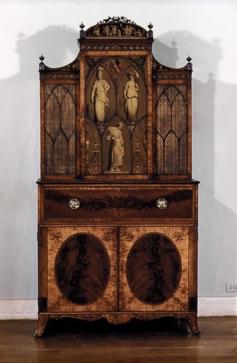 Secretary and bookcase