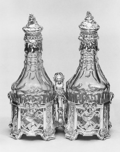 Pair of cruets and cruet stands