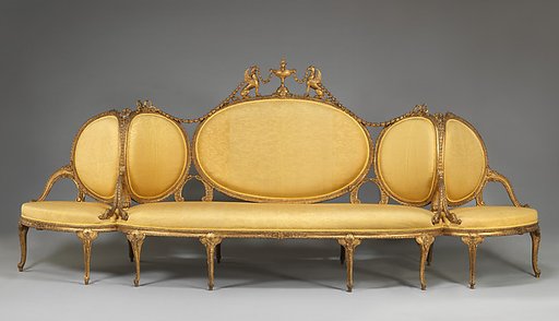 Settee (Confidante) (part of a set)