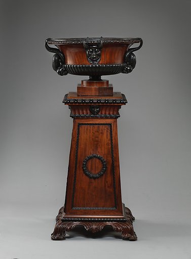 Wine cistern (urn and pedestal) (one of a pair)