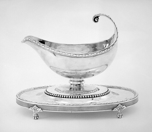 Sauceboat with stand (one of a pair)