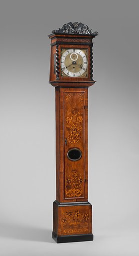 Longcase clock with calendar