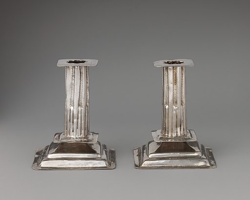 Pair of miniature candlesticks