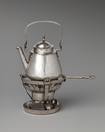Miniature kettle with stand and brazier