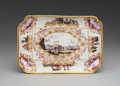 Tray (part of an inkstand)