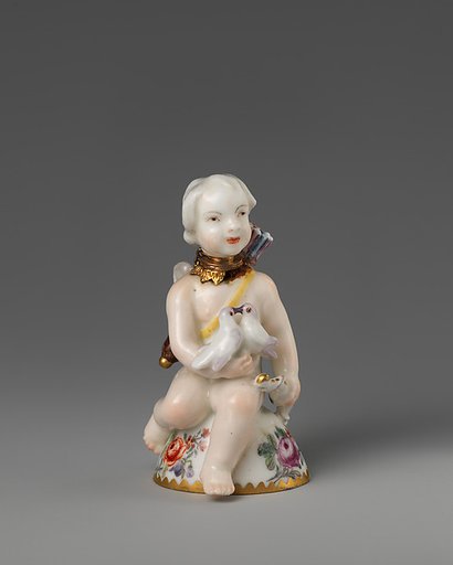 Cupid with doves