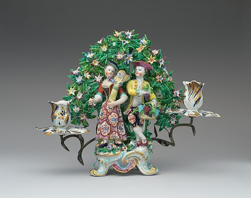 Candelabrum with figures of Spring and Winter (one of a pair)