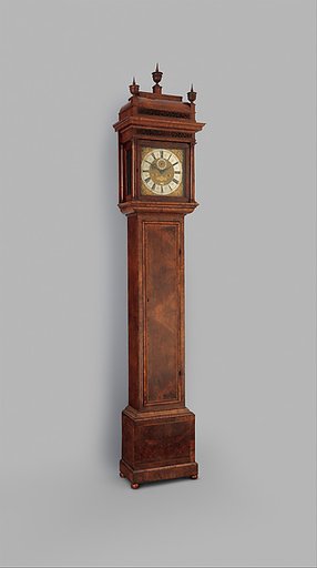 Longcase clock with calendar