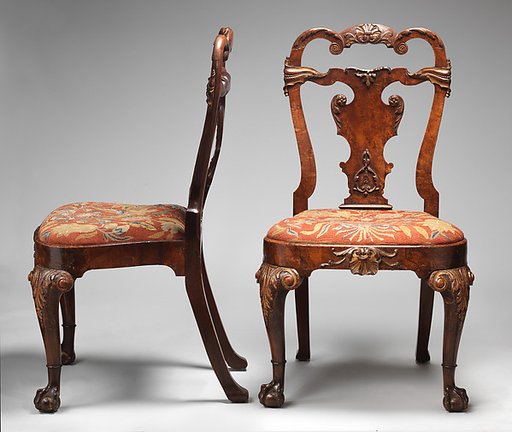 Set of four side chairs