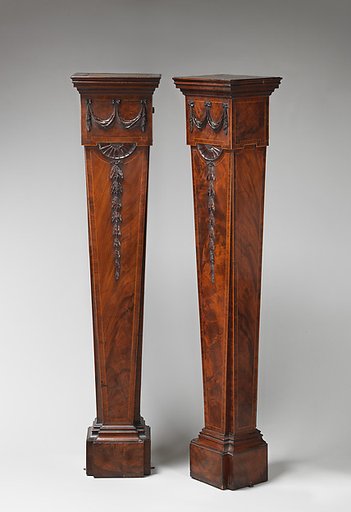 Pair of wall pedestals