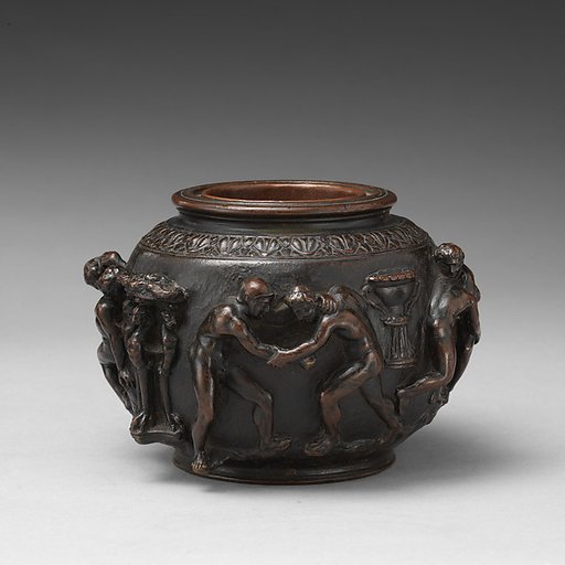 Vase with scenes of wrestling
