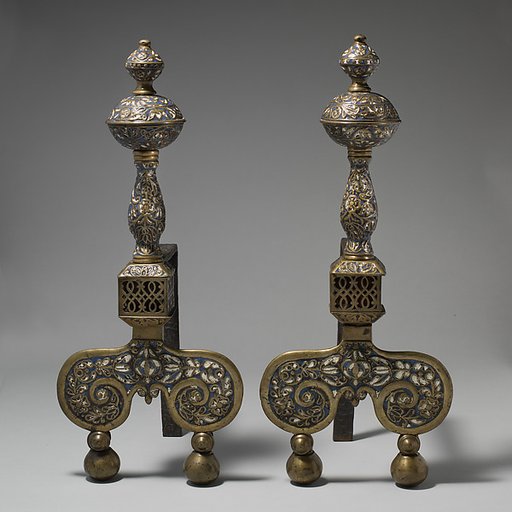Pair of andirons