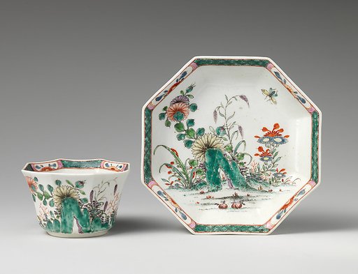 Teabowl and saucer