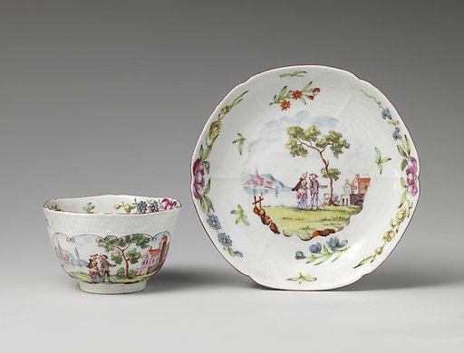 Teabowl and saucer