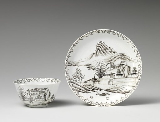 Teabowl and saucer