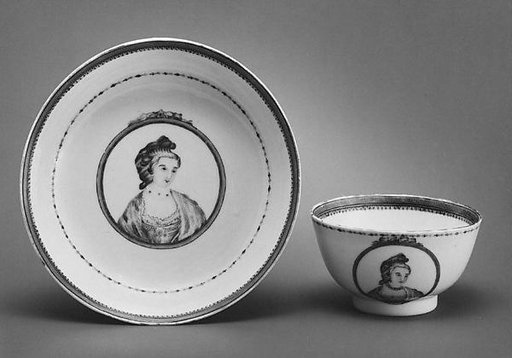 Teabowl and saucer