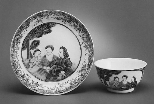 Teabowl and saucer