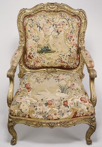 Armchair (fauteuil à la reine) (part of a set)