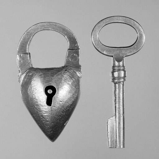 Padlock with key
