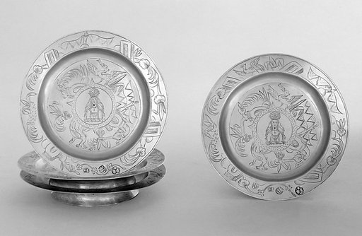 Set of four saucers