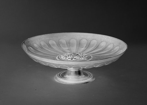 Salver on pedestal foot