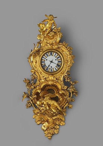 Wall clock (pendule en cartel)