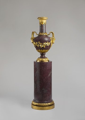 Vase on a column stand