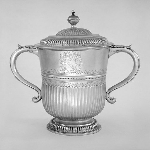 Two-handled cup with cover