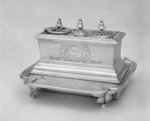 Inkstand on a tray