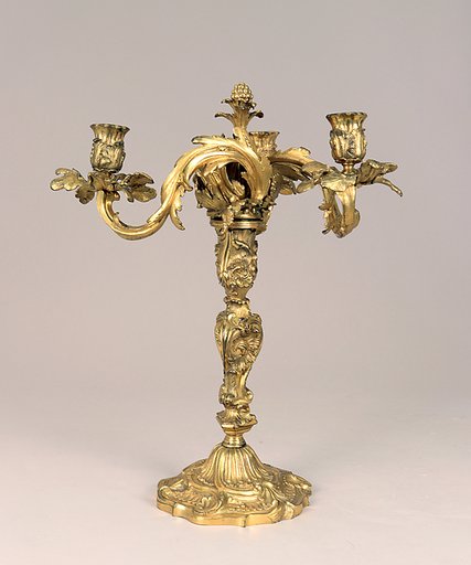 Pair of three-light candelabra