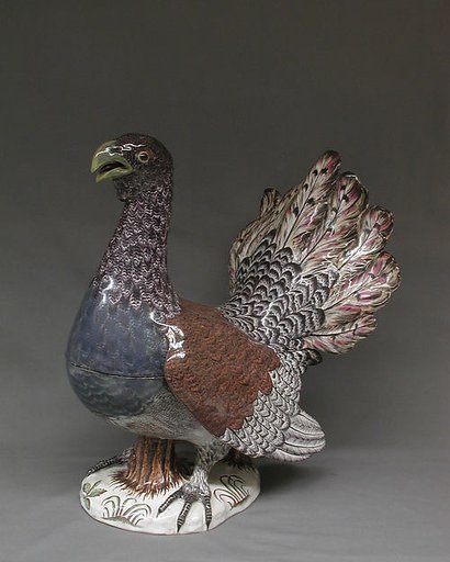 Tureen in the form of a capercaillie