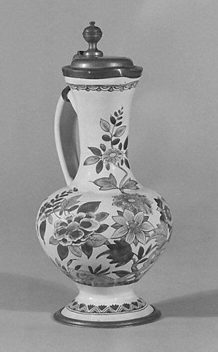 Jug with pewter cover