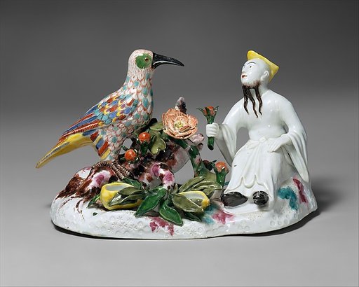 Chinese man with a bird