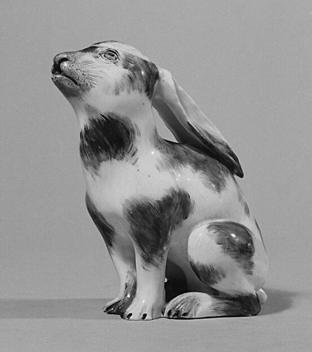 Ewer with cover in the shape of a rabbit