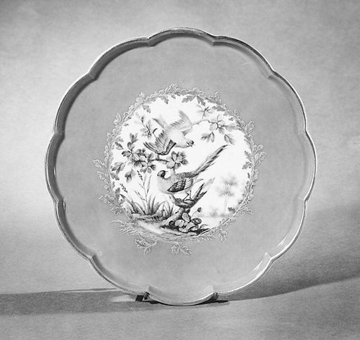 Fruit stand (soucoupe à pied) (one of four) (part of a service)