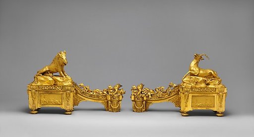 Pair of firedogs (chenets)