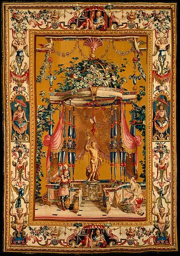 The Offering to Bacchus (from a set of five Berain Grotesques)