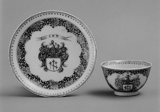 Teabowl and saucer