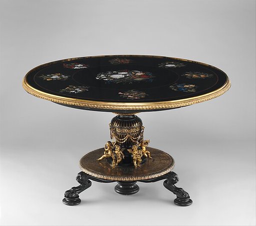 Marble-top table