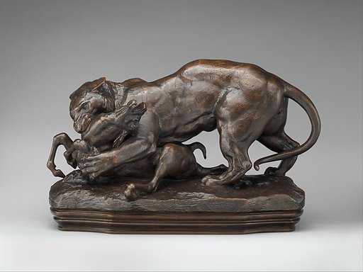 Tiger Attacking an Antelope (Tigre suprenant une antilope)