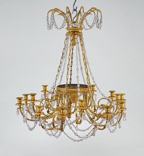 Fifteen-light chandelier