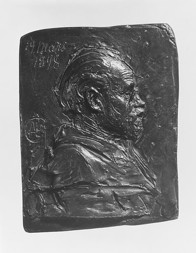 Portrait Relief of Émile Zola