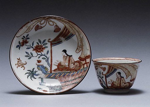 Teabowl and saucer