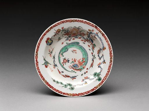 Dish with dragons