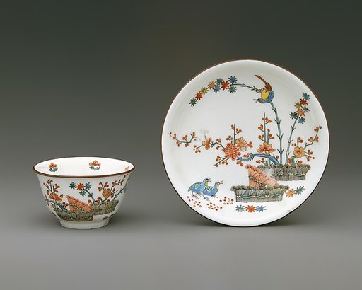 Teabowl and saucer