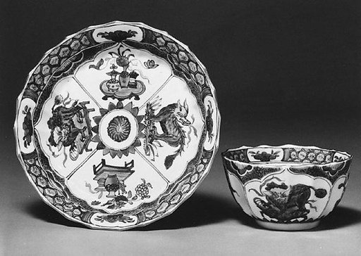 Teabowl and saucer